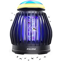 PALONE Lámpara Antimosquitos Eléctrico- LED Mosquito Lámpara Trampa 5W- USB Recargable 3 en 1 ata Mosquitos eléctrico…